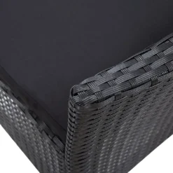 VidaXL Gartenstühle 2 Stk. Schwarz Poly Rattan -Grünwelt Exporteren Garten-Winkel cd1d7f79f8443ab409316702b3d13cf9