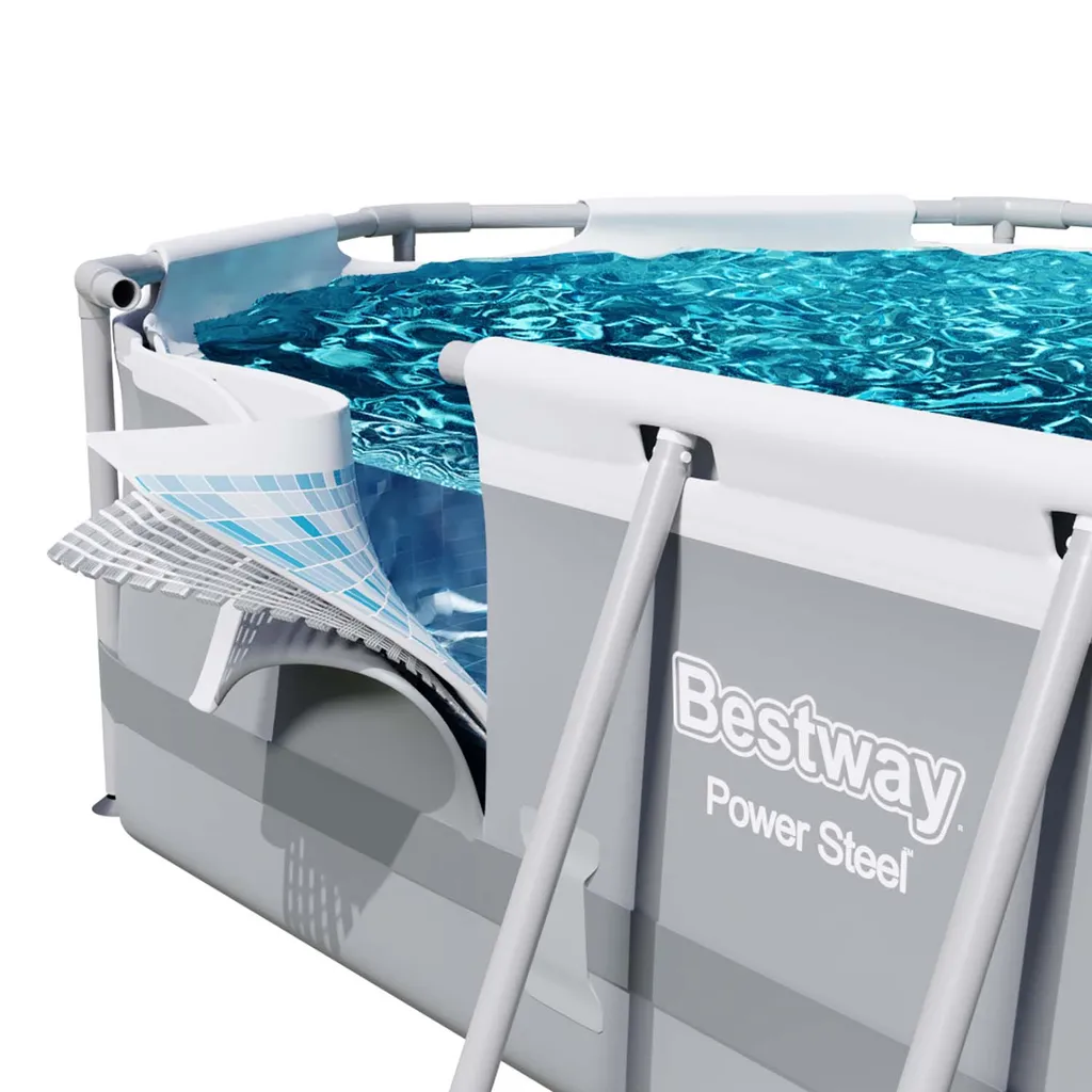 Bestway 5614A Power Steel Ovaler Oberirdischer Pool 305x200x84cmHöhe (cm): 84, Breite (cm): 305, Zusammensetzung: PVC, Länge (cm): 200, Gestalten: Oval, Maße: 3 - 3,99 M, Filterpumpe: 58381 8 Bestway 5614A Power Steel Ovaler Oberirdischer Pool 305x200x84cmHöhe (cm): 84, Breite (cm): 305, Zusammensetzung: PVC, Länge (cm): 200, Gestalten: Oval, Maße: 3 - 3,99 M, Filterpumpe: 58381 – Bild 8