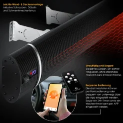 KESSER® Dunkelheizstrahler Heizstrahler Mit Fernbedienung & WiFi APP Terrassenheizer Infrarot-Heizstrahler Wand-Heizstrahler Schwarzstrahler Quarzstrahler Terrassenstrahler Balkonheizer Timer, Farbe:Schwarz, Größe:2400W 13 KESSER® Dunkelheizstrahler Heizstrahler Mit Fernbedienung & WiFi APP Terrassenheizer Infrarot-Heizstrahler Wand-Heizstrahler Schwarzstrahler Quarzstrahler Terrassenstrahler Balkonheizer Timer, Farbe:Schwarz, Größe:2400W -Grünwelt Exporteren Garten-Winkel ce632685cb460b99fe49c6564036d2d6