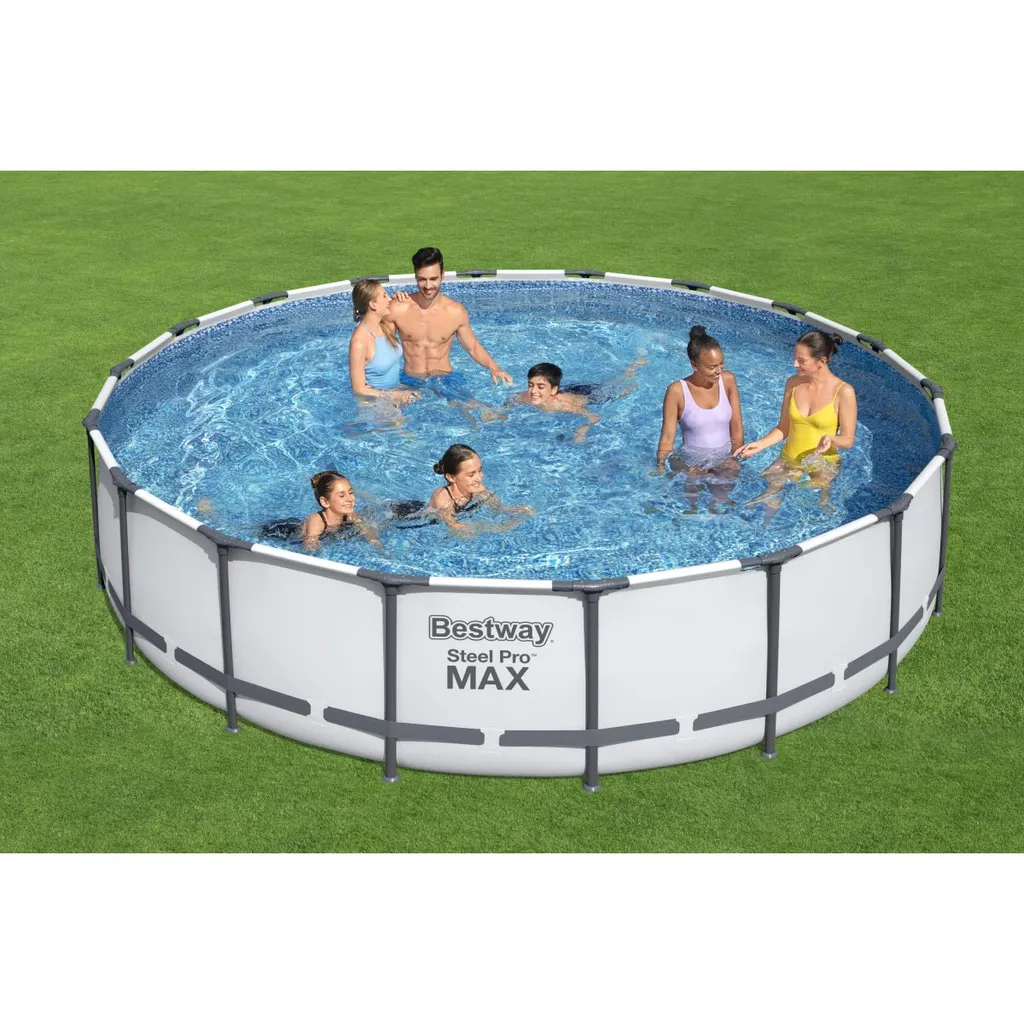 Bestway Steel Pro Max™ Frame Pool Komplett-Set, Rund, 549x122cm, 56462 2 Bestway Steel Pro Max™ Frame Pool Komplett-Set, Rund, 549x122cm, 56462 – Bild 2