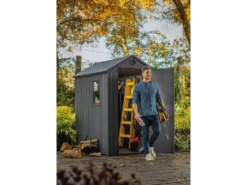 Keter Gerätehaus Darwin 46 Grau Holz-Optik -Grünwelt Exporteren Garten-Winkel cf46c304b92452cf7237c32a1e4111e7