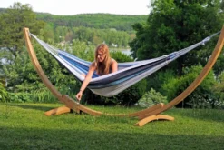 Amazonas Hängematte Und Gestell Apollo Set Marine 210 X 140 Cm; Bunt, AZ-6010120 -Grünwelt Exporteren Garten-Winkel cf4dd82b6448916fe1bed6f176fd137d