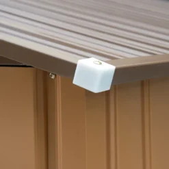 Outsunny Gerätehaus Mit Fundament Geräteschuppen Gartenhaus Garten Schuppen Metall Gelb 277 X 195 X 192 Cm -Grünwelt Exporteren Garten-Winkel cfcd19f4f40fb7cf15cd22719c22d2d2