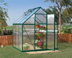 PALRAM-Mythos 6x6 Gewächshaus-grün/transparent-7175