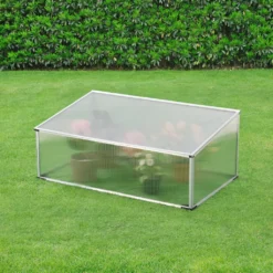 Frühbeet Mini-Gewächshaus 100x60 Cm Aluminium Polycarbonat Füße Aus Kunststoff -Grünwelt Exporteren Garten-Winkel d0f58d052eea1ffa2053f0f7a94f9888
