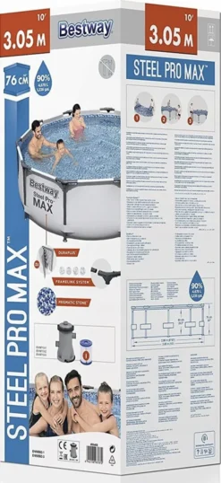 Bestway 56408 Steel Pro MAX Frame Pool 305x76 Schwimmbecken Gartenpool Pumpe Set 7 Bestway 56408 Steel Pro MAX Frame Pool 305x76 Schwimmbecken Gartenpool Pumpe Set -Grünwelt Exporteren Garten-Winkel d1217e992ec23555a4709b28ec0e2eea