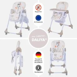 Daliya® SITONMI 3in1 Kinderhochstuhl - Babyliege Kinderstuhl Babystuhl Hochstuhl Mit 4 Räder - Korb - Neugeborenen Einlage 7 Fach Höhenverstellbar ( Beige ) 8 Daliya® SITONMI 3in1 Kinderhochstuhl - Babyliege Kinderstuhl Babystuhl Hochstuhl Mit 4 Räder - Korb - Neugeborenen Einlage 7 Fach Höhenverstellbar ( Beige ) -Grünwelt Exporteren Garten-Winkel d1225d5fc77e49810ee53d7ddac0a705