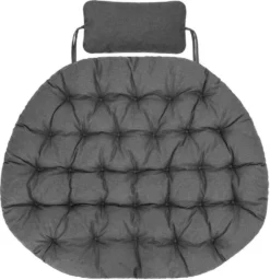 Schaukelkissen Moon Schaukelauflagen Hängeschaukel Hängesessel Polster Kissen Auflagen Gartenmöbel Kissen Gartenschaukel Wintergarten Antrazit