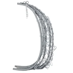 Juskys Hängesessel Aria Mit Kissen - Höhenverstellbar & Faltbar - Polyrattan Hängeschaukel Outdoor & Indoor - Korbhängesessel Silber Bis 130kg -Grünwelt Exporteren Garten-Winkel d1ee64e3fd2a27446fe1c0e3f87dc398