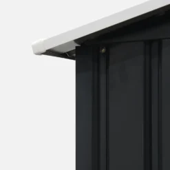 Gartenhaus Aus Metall - Ferrain - 5,39m² Anthrazitgrau Und Weiß - Geräteschuppen Mit Zwei Schiebetüren, Inkl. Bodenbefestigungsset, Aufbewahrungshaus, Schuppen -Grünwelt Exporteren Garten-Winkel d2bc594dacc7b0648085620a2a5fc314