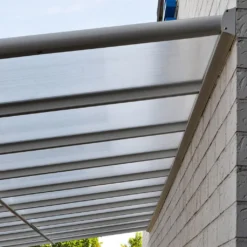 HOME DELUXE - Terrassenüberdachung 618 X 303 X 226 / 278 Cm Weiß Terrassendach Überdachung Carport -Grünwelt Exporteren Garten-Winkel d3511d5efdf10a941a5d2b10538dee3c