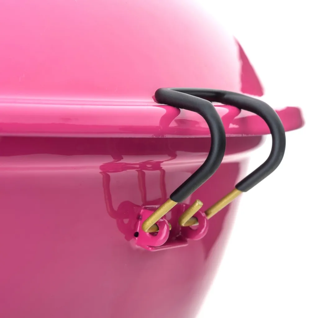 LANDMANN Kugelgrill Campinggrill BBQ Piccolino Queen Tragbar Holzkohlegrill Pink 2 LANDMANN Kugelgrill Campinggrill BBQ Piccolino Queen Tragbar Holzkohlegrill Pink – Bild 2