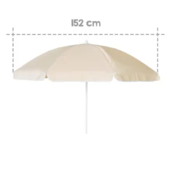 Roba Sonnenschirm-Set, Sonnenschirm Mit Metallgestell In Beige, Befestigungsleiste Grau Lasiert -Grünwelt Exporteren Garten-Winkel d4c67e064cb87081d1091b957b44544c