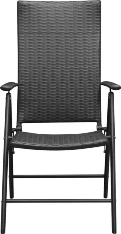 VidaXL Stapelbare Gartenstühle 2 Stk. Poly Rattan Schwarz -Grünwelt Exporteren Garten-Winkel d5c59f48bbbf0add5b0469a6721e7946