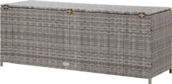 VidaXL Gartenbox Grau 150x50x60 Cm Poly Rattan -Grünwelt Exporteren Garten-Winkel d5f67bb8680607aa4f4b9a9fa211af78