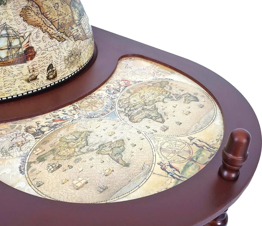 Globusbar Mit Tisch MCW-D84, Minibar Hausbar Tischbar, Weltkugel Ø 42cm Rollbar Eukalyptusholz 7 Globusbar Mit Tisch MCW-D84, Minibar Hausbar Tischbar, Weltkugel Ø 42cm Rollbar Eukalyptusholz – Bild 7