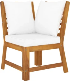 VidaXL 4-tlg. Garten-Lounge-Set Mit Auflagen Creme Massivholz Akazie -Grünwelt Exporteren Garten-Winkel d73b824a979239c77c50099770824cef