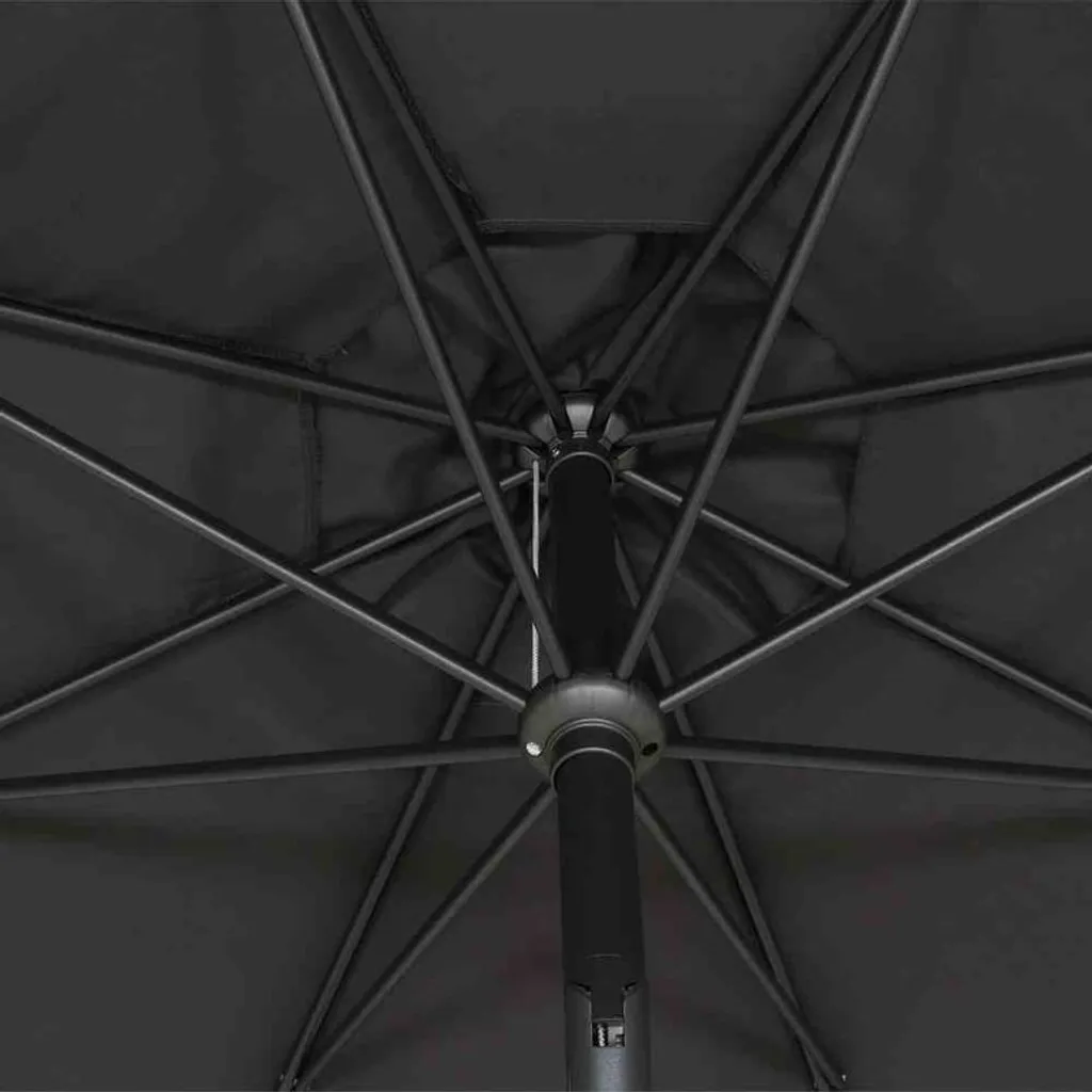 SIENA GARDEN Isa Mittelstockschirm Anthrazit/anthrazit 300 Cm L30537 6 SIENA GARDEN Isa Mittelstockschirm Anthrazit/anthrazit 300 Cm L30537 – Bild 6