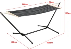 Hängematte Mit Gestell Hängeschaukel 200 X 100 Cm Indoor Outdoor Baumwolle Bis 120 Kg Dunkelgrau 9 Hängematte Mit Gestell Hängeschaukel 200 X 100 Cm Indoor Outdoor Baumwolle Bis 120 Kg Dunkelgrau -Grünwelt Exporteren Garten-Winkel d7afb5ae93c210f83c52d62df3cb74fc