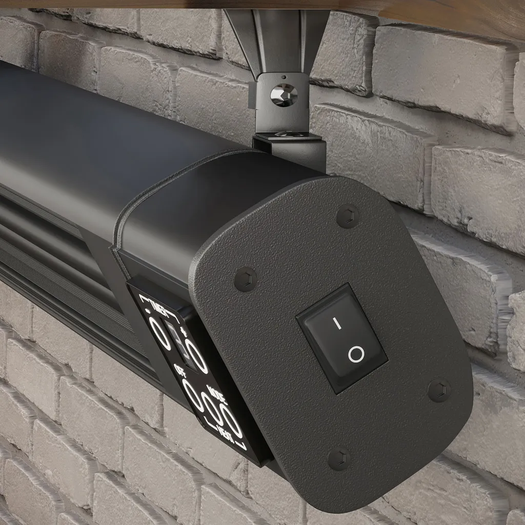 FERNANDO | Deckenheizstrahler | Schwarz | 3000W | 3 Heizstufen | Heizstrahler Decke, Infrarotstrahler Terrasse 3 FERNANDO | Deckenheizstrahler | Schwarz | 3000W | 3 Heizstufen | Heizstrahler Decke, Infrarotstrahler Terrasse – Bild 3