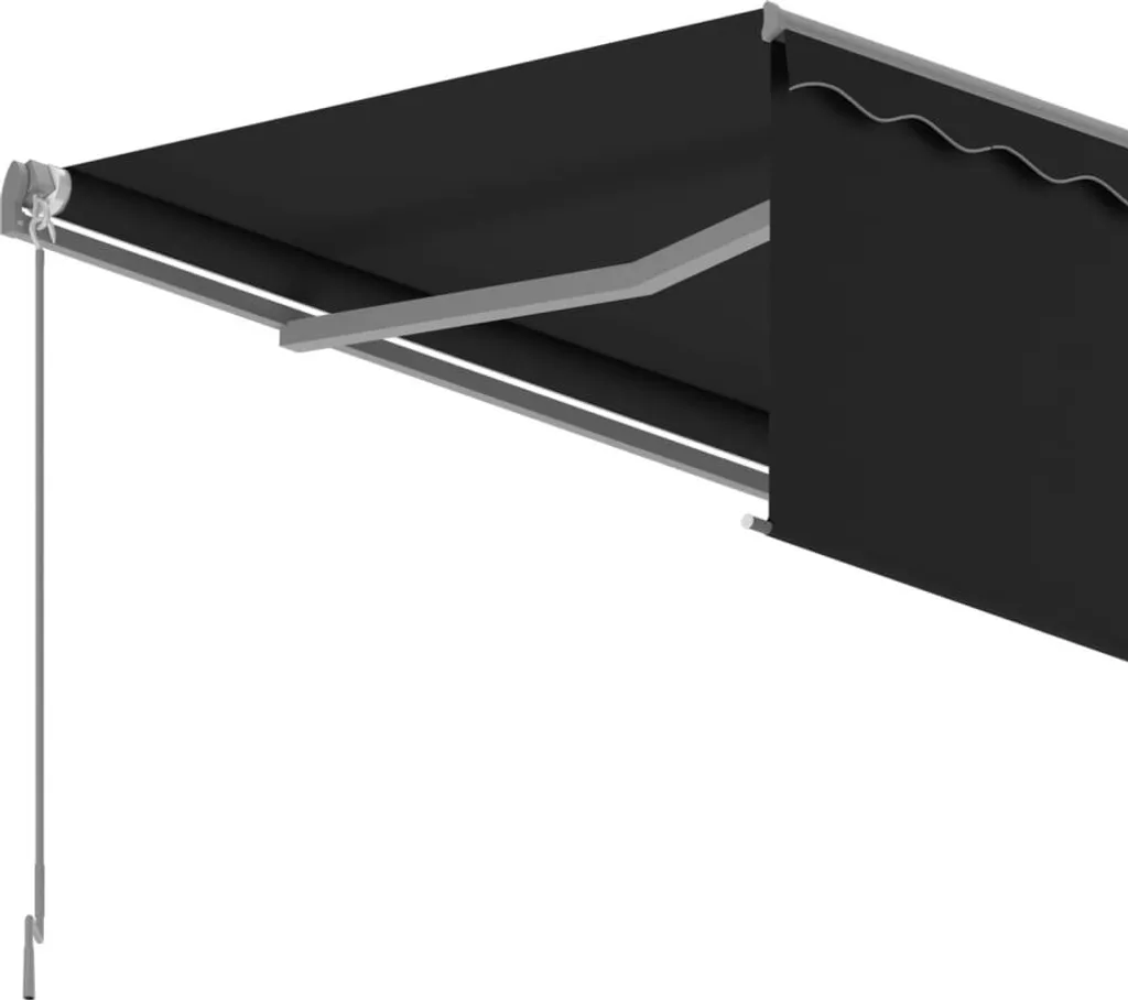 VidaXL Gelenkarmmarkise Einziehbar Mit Jalousie 3,5x2,5 M Anthrazit 5 VidaXL Gelenkarmmarkise Einziehbar Mit Jalousie 3,5x2,5 M Anthrazit – Bild 5