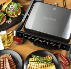 Kontaktgrill Tischgrill Sandwichtoaster Mit 6 Programmen - 2000W MAXXMEE -Grünwelt Exporteren Garten-Winkel d8784d1dfb7edf5734b764bff2c3f4f3
