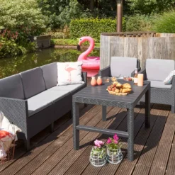 Allibert Gartentisch Lyon, Graphitgrau 39 Allibert Gartentisch Lyon, Graphitgrau -Grünwelt Exporteren Garten-Winkel d90fa33c3fe85ae1ee88e97ea5ad9743