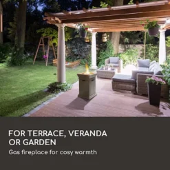 Prati Gas-Feuerstelle 13 KW Elektrisches Zündsystem Lavasteine Inkl. Regenschutz -Grünwelt Exporteren Garten-Winkel d972a7e28c0c2abf73ee56e250eac7d6