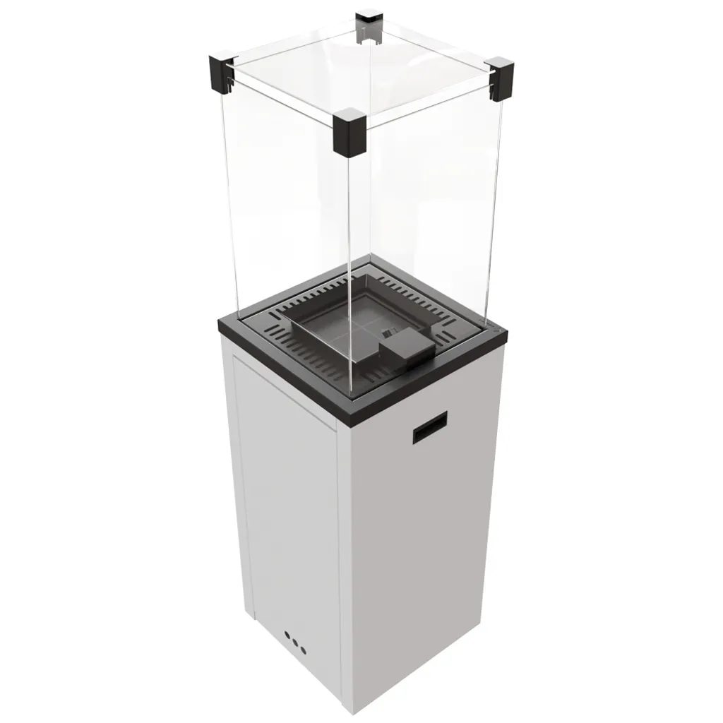 Terrassenheizer Patio Slim Stahl Weiß Manuelle Steuerung 8,2kW 6 Terrassenheizer Patio Slim Stahl Weiß Manuelle Steuerung 8,2kW – Bild 6