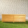 Mucola 170CM XXL Holz Bank Auflagenbox Kissenbox Gartenbox Gartentruhe Truhe Holztruhe Box Aufbewahrungsbox Kiste Auflagen Kissentruhe Garten