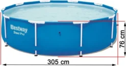 Bestway 56679 Steel Pro MAX Frame Pool 305x76 Schwimmbecken Gartenpool Pumpe Set -Grünwelt Exporteren Garten-Winkel dae0251aed6adefc1ea1b67633215c06
