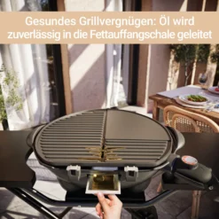 SUNTEC Elektrogrill BBQ-9295 Auch Als Tischgrill Geeignet | Grill Mit Abnehmbarem Deckel Und Regulierbaren Thermometer | Ideal Für Balkon, Garten, Outdoor Und Camping | Barbecue Für Mehrere Personen -Grünwelt Exporteren Garten-Winkel db01528ea9ad091df4ce29303923c865