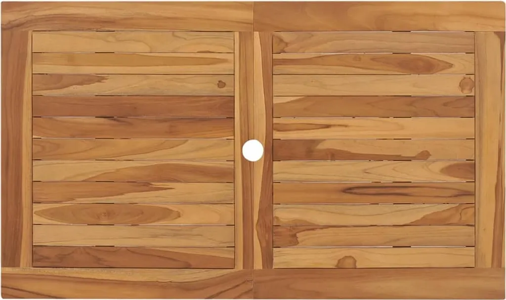 VidaXL Klappbarer Gartentisch 120x70x75 Cm Teak Massivholz 5 VidaXL Klappbarer Gartentisch 120x70x75 Cm Teak Massivholz – Bild 5