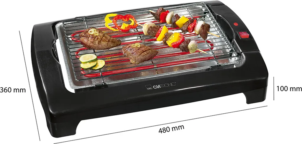 CLATRONIC Barbecue-Tischgrill BQ 2977 N Schwarz 4 CLATRONIC Barbecue-Tischgrill BQ 2977 N Schwarz – Bild 4