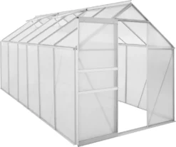 Zelsius Aluminium Gewächshaus 380 X 190 Cm, 6 Mm Platten, 7,22 M²