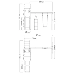 WICKEY Spielturm Klettergerüst MultiFlyer Light Mit Schaukel & Rutsche, Kletterturm Mit Sandkasten, Leiter & Spiel-Zubehör – Grün -Grünwelt Exporteren Garten-Winkel dc67cfc38b7f9aec308b11479b36fa02
