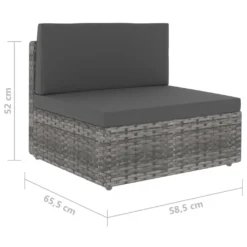 VidaXL Modulares 2-Sitzer-Sofa Poly Rattan Grau 14 VidaXL Modulares 2-Sitzer-Sofa Poly Rattan Grau -Grünwelt Exporteren Garten-Winkel ddabd755be80b61707dc37cc2335cc0e