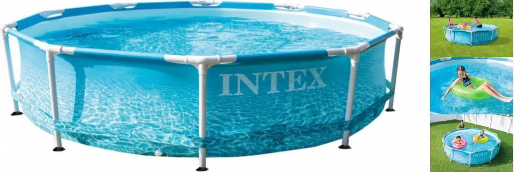 INTEX Beachside Pool-Set Mit Metallrahmen (Filterpumpe) 4.485 L 15 INTEX Beachside Pool-Set Mit Metallrahmen (Filterpumpe) 4.485 L – Bild 15