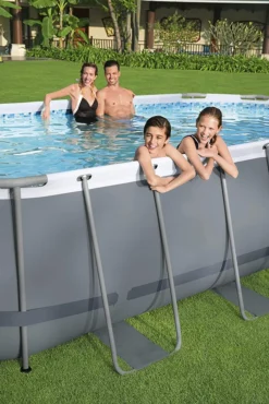 Bestway Power Steel™ Frame Pool Komplett-Set, Oval, Mit Filterpumpe, Sicherheitsleiter & Abdeckplane 488 X 305 X 107 Cm, Schwimmbecken, Schwimmen, Pools -Grünwelt Exporteren Garten-Winkel de64d3549a5d0c0639335c4bc8329f58