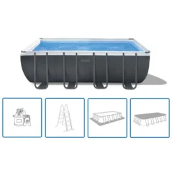 Intex Ultra XTR Frame Pool-Set Rechteckig 549 X 274 X 132 Cm 26356GN -Grünwelt Exporteren Garten-Winkel de8d6bf7d333e28f2e697bfb58273876