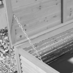 Mucola Auflagenbox 140CM Kissenbox Holz Gartentruhe Gartenbox Auflagentruhe Truhe Grau -Grünwelt Exporteren Garten-Winkel decdb449741dbf8e41ffb60c68698f69