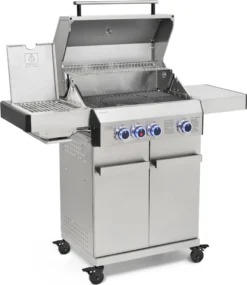 TAINO PLATINUM 3+1 Gasgrill Komplett Edelstahl 3-Brenner Silber Grillwagen BBQ Griller Piezozündung Seitenkocher Gusseisen-Roste Im Set Mit Zubehör -Grünwelt Exporteren Garten-Winkel df27a8fc85d9a262185be4bb484f3b35