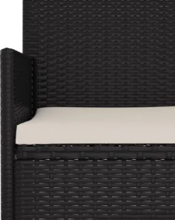 VidaXL Gartenbank 3-Sitzer Mit Kissen Schwarz Poly Rattan -Grünwelt Exporteren Garten-Winkel df2acde5d5ac8e7e68848d876b42f684