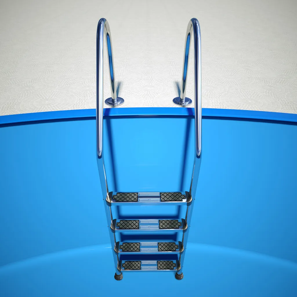 Interline Edelstahl Einstiegsleiter 4 Stufen 5 Interline Edelstahl Einstiegsleiter 4 Stufen – Bild 5