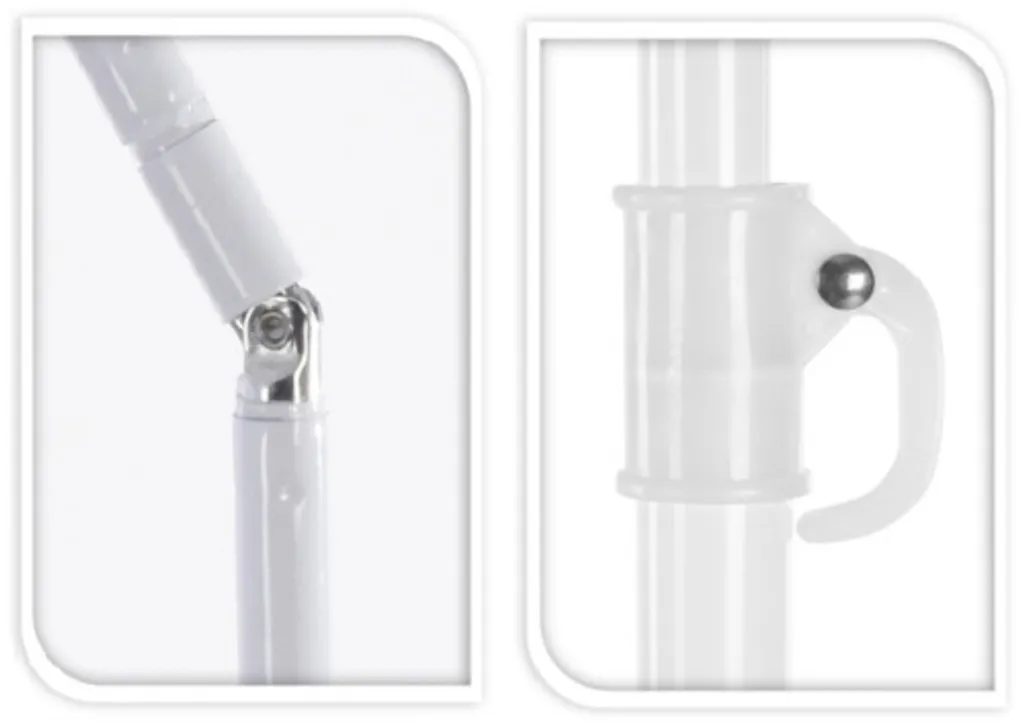 Sonnenschirm UV Schutz 50+ Strandschirm Balkonschirm Schirm Knickbar Ø 160 Cm Koralle 3 Sonnenschirm UV Schutz 50+ Strandschirm Balkonschirm Schirm Knickbar Ø 160 Cm Koralle – Bild 3