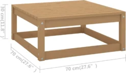 VidaXL 2-tlg. Garten-Lounge-Set & Kissen Honigbraun Massivholz Kiefer -Grünwelt Exporteren Garten-Winkel dfcd80b0b01dd31569bc677845ce1275