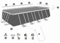 Bestway Power Steel Rechteckbecken 549 X 274 X 122 Cm -Grünwelt Exporteren Garten-Winkel dfcea4616fc263bd0434eeceebf5ceb6