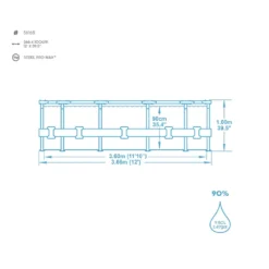 Bestway Steel Pro MAX™ Ersatzpool Ohne Zubehör Ø 366 X 100 Cm, Lichtgrau, Rund 11 Bestway Steel Pro MAX™ Ersatzpool Ohne Zubehör Ø 366 X 100 Cm, Lichtgrau, Rund -Grünwelt Exporteren Garten-Winkel e0059bd9b96c9cd3f723551a06c825b0