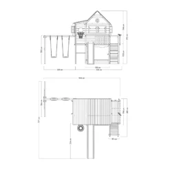 WICKEY Stelzenhaus Smart GreenHouse Mit Schaukel & Rutsche,integriertem Sandkasten Und Großem Spielhaus Mit Massiver Treppe Mit Handlauf, Fenstern, Rollos Und Blumenkasten - Grün 9 WICKEY Stelzenhaus Smart GreenHouse Mit Schaukel & Rutsche,integriertem Sandkasten Und Großem Spielhaus Mit Massiver Treppe Mit Handlauf, Fenstern, Rollos Und Blumenkasten - Grün -Grünwelt Exporteren Garten-Winkel e025e74315a6116d127a82a1196db025