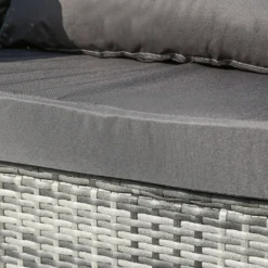 Merax Gartenlounge-Set Für 4-5 Personen, Gartenmöbel Set Polyrattan Sitzgruppe Balkonset Gartenlounge Mit Tisch Und Kissen Für Garten, Terasse Und Balkon, 181 X 181 X 66 Cm, Grau -Grünwelt Exporteren Garten-Winkel e12591528dd3ea320868aacad1ebb5f7